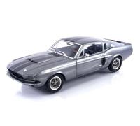 Solido Voiture miniature 1/18 Ford Shelby Mustang GT500 1967 Gris bandes noires