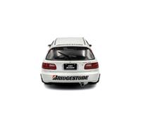 Solido Honda Civic EG6 Mugen Racing 1992 - Miniature 1/18 blanche (montée métal)