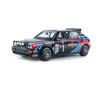 Solido - Lancia Delta HF Integrale M Rally Tribute 1991 1:18 - Die-Cast - Modèle de Voiture à Collectionner en métal Noir avec Socle en Plastique, fenêtre cartonnée