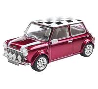 Solido Mini Cooper Sport 1997 - Die-Cast - Voiture Miniature - Carton de fenêtre avec Socle en Plastique - Modèle de Collection - Petite Voiture Classique - Violet - 1:43