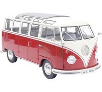 Solido Modèle réduit de voiture particulière Volkswagen (VW) T1 21 WINDOWS rouge/blanc modèle fini Modèle réduit de voiture