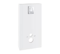 SOLIDO MONOBLOC Bâti-support classique 560x1160 mm, habillage blanc, plaque de commande chrome (39377LS0)