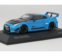 Solido – Voiture miniature Nissan Skyline GT-R (R35) Liberty Walk Silhouette Miami Blue 201 1:43