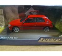 SOLIDO, PEUGEOT 306 GTI S16 2002 Rouge, échelle 1/43, SOL4311403