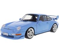 SOLIDO 1810101 MINIATURE PORSCHE 911 (993) CLUBSPORT RIVIERA BLUE 1997 1/18