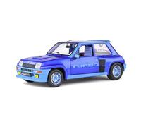 Solido Voiture miniature de collection Renault 5 Turbo 1981 – Échelle 1/18 – Bleu