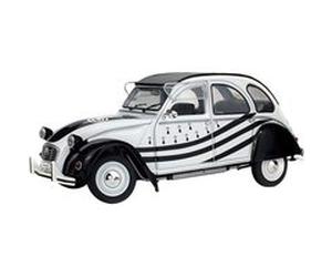 Solido S1850018 - Citroën 2 CV 6 BZH 1986 - Blanc/Noir - Echelle 1/18 Noir G