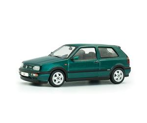 Solido VW Golf MKIII VR6 (1994) - Hatchback Compact années 90 - Lignes Sportives, Jantes correctes à période, Voiture Miniature Diecast, Vert, 1:43