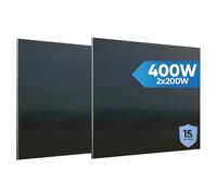 SOLIDSPARK Panneau Solaire Plug and Play Balcon 400W Monocristallins | IP67 | Fixation aluminium noir | 19kg déplaçable seul | Kits branchables en série | Résistant intempéries