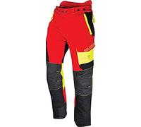 Solidur COPA7MRE - Pantalon Anti-Coupure Type A Classe 1 - Version Jambes Courtes - (-7Cm) - Confort et Protection Exceptionnels - Taille 2XL - Rouge