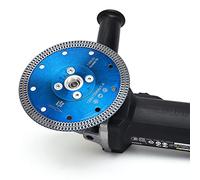 Solidure Lame de scie diamantée extra fine 125 mm x M14 Turbo pour découper et polir le granit, le marbre, le béton et les carreaux