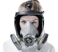 SolidWork Masque complet taille S/M/L Filtre P3 inclus | Masque respiratoire avec la plus faible résistance respiratoire et un champ de vision parfait | Masque a gaz contre les vapeurs, les particules