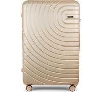 Solier Valise rigide Valise de voyage à 4 roulettes Valise à roulettes avec serrure à combinaison Hardcase Valise de vol Trolley de voyage 56L or