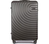 Solier valise rigide valise de voyage à 4 roulettes valise à roulettes avec serrure à combinaison Hardcase valise de vol trolley de voyage 83L gris foncé