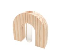 Soliflore En Bois Et Verre 11 Cm