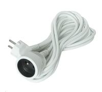Solight 1-voie d'Extension de Plomb, de 7 m, 3 x 1mm2, Blanc, rallonges, même Prise, 230v, Ps 15