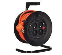 Solight enrouleur de Câble 15 m Orange Câble, 3x 1,5mm2, rallonges, les tourets de Câble, Pb23o