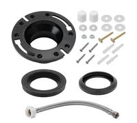 Solimeta Kit de bride et de joint de toilette de 7,6 cm avec tuyau 12 - Compatible avec les modèles Dometic 300 310 320, pièce de rechange pour toilettes de véhicule récréatif