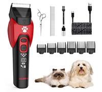 Solimpia Chien Chat Pet Cutter Rasoir Électrique Pet Beauty Trimmer Kit Rechargeable Sans fil à Faible Bruit Professionnel Pet Hair Trimmer Kit