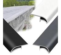 Solin À Larmier Caché Encastré, Garniture À Peindre En Aluminium | Garniture De Bord De Toit Découpable, For Bord De Mur De Terrasse De Balcon(Gray 1M,50mm)