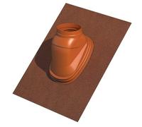 Solin de toit pour terminal ocre Ubiflex 25 à 45° 80 125mm UBBINK 189911