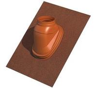Solin de toit pour terminal ocre Ubiflex 25 à 45° 80/125mm - UBBINK - 189911 Ocre G