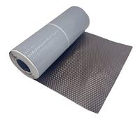 Solin Marron Foncé auto-adhesif - Aluminium 30 cm x 5 m - Ral 8019 - en rouleau