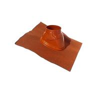 Ubbink Solin pour terminal Ubiflex avec bavette 500×500 5°–25° diamètre 80/125 Ocre