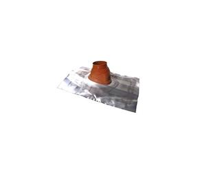 Solin pour terminal avec large bavette 700x600 25 à 45 Ubiflex Plomb diamètre 80/125 Ocre Réf 172003