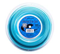 Solinco MACH-10 Corde de tennis 17 jauge / 1,20 mm, polyester, 200 mètres, bleu turquoise