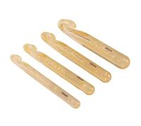 Solinder 15-25mm Crochet Hooks Ergonomic Plastic pour | Idéal pour fabriquer des tapis et des couvertures, quatre tailles pour différents projets, matériau durable pour une