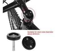 Solinder 28,6mm Capuchon D'Ordinateur de Vélo, Fixation Solide (Black) | Conception résistante aux intempéries, installation rapide, compatible avec et Bryton