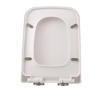 Solinder Abattant de Toilette carré en PP Robuste, Facile à Installer, pour Salle de Bain Domestique Universelle, 34 Cm Large, 42 à 48 Cm Long