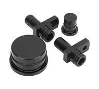 Solinder Accessoire de Véhicule de Raccordement PCV, Retirer, GM Duramax 6.6L 2004.5-2010, le Kit Comprend la Prise de Port et le Bouchon de Résonateur avec Tuyau, Matériau en Alliage en (Noir)