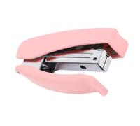 Solinder Agrafeuse Portable, Conception Ergonomique Compacte, Reliure de 20 Feuilles pour le Bureau et L'école, Métal Durable (Rose)