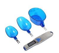 Solinder Balance électronique Numérique LCD avec Cuillère Doseuse, en Acier Inoxydable Effet Miroir, Têtes Amovibles, Outil de Mesure élégant pour la Cuisine et le laboratoire.