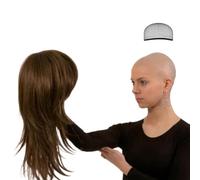 Solinder Bonnet de Cosplay en Latex Extensible pour Fête D'Halloween, Bonnet de Perruque Haute qualité pour Look Chauve, Idéal les Costumes Squelette et Zombie (#4)