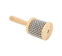 Solinder Cabasa en Bois Amusant et Durable pour Enfants de 4 Ans et Plus avec Billes en Acier Brillant, Instrument de Musique Portable Facile à Jouer pour Enseigner les Rythmes (Cabasa trompette)
