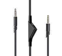 Solinder Câble Audio pour Casque de Jeu, 2M, avec Contrôle du Volume, Gaine en PVC Durable pour Astro A10 A40 A30