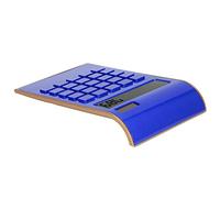 Solinder Calculatrices de Bureau Double Choix D'alimentation, écran LCD, Clavier Large avec Touches de sensibilité, 10 Chiffres le Rendent Très Utile pour les Calculs, Effectue des (Bleue)