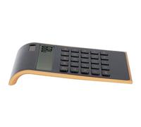 Solinder Calculatrices de Bureau Double Choix D'alimentation, écran LCD, Clavier Large avec Touches de sensibilité, 10 Chiffres le Rendent Très Utile pour les Calculs, Effectue des (Noire)