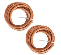 Solinder Ceintures de Rechange pour Machine à Coudre, Kit en Cuir Haute Résistance pour Usage Domestique, 2 Ceintures en Peau de Vache 180 Cm Machines à Coudre Vintage