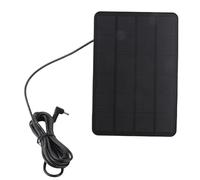 Solinder Chargeur de Panneau Solaire 10 W, IP65 Résistant aux Intempéries, Projecteur Annulaire à énergie Solaire, avec Structure Ignifuge, Silicium Monocristallin, Matériau ABS, Support (CSP4W-DC-B)