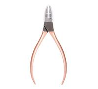 Solinder Ciseaux à Ongles en or Rose, Dissolvant de Décoration de Strass Haute Précision pour Usage Professionnel en Salon