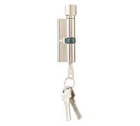 Solinder Cylindre de Serrure de Porte sécurité en Aluminium, Haute sensibilité 70mm pour la sécurité la Maison, Argent