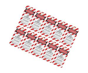 Solinder Danger Lockout, Durable PVC Warning Labels | Indication claire, Application industrielle, Résistant à la corrosion, Message de sécurité des employés