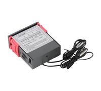 Solinder Double écran Double Affichage Numérique, Affichage Clair de la Valeur, Lecture Pratique, Coque en Plastique ABS Ignifuge, Contrôleur de Température, Précision ± 1 °C, Plage (110-220V)