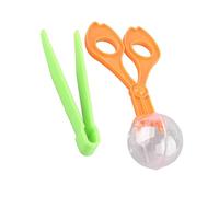 Solinder Ensemble de 2 Ciseaux et Pinces Anti-Insectes Légers pour Enfants, Attrape-Insectes éducatif et pour Les Camps d'été, Amusant coloré Apprentissage en Plein Air (Colorée)