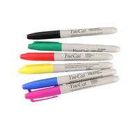Solinder Ensemble de 6 Pièces Stylo de Positionnement Marqueur Peau Perçage Tatouage, Encre Non Toxique pour des Marques Claires et un Travail Tatouage Précis, Mati