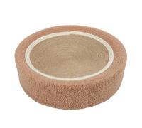 Solinder Griffoir Rond pour Chat en Sisal de qualité Supérieure, Planche à Gratter Confortable pour Chat Endormi 15,35 X 3,94 Pouces, Petits Appartements (Brun)